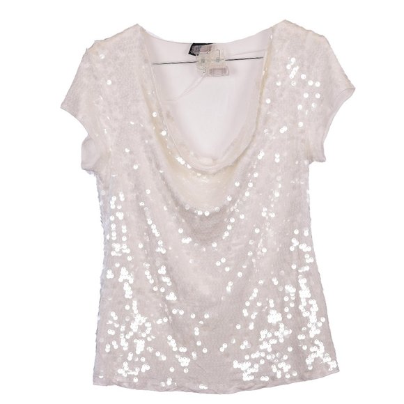 INC International Concepts Tops - INC International Concepts Drape Blouse w sequins Lots of Sparkle!So Flattering